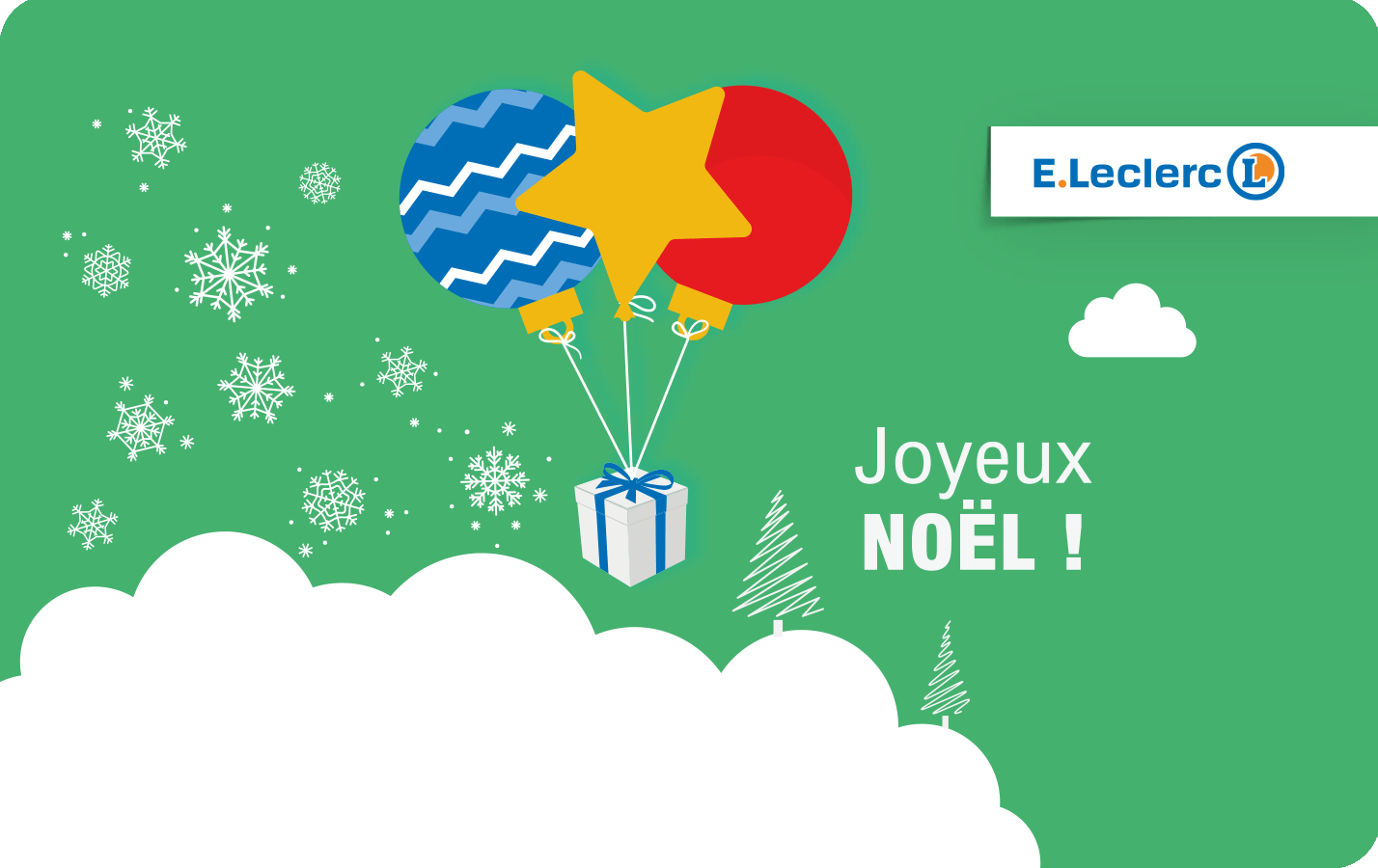 Carte cadeau E.Leclerc Noël
